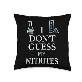 Aquarium Cleaner Fish Tank Technician Algae Scrub Throw Pillow