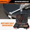 REALTEK 100 Piece Mechanic Tool Set, Car Tool Kit, Cr-V