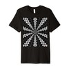 Starlight Speeding Mid-Century Pattern White On Black Premium T-Shirt