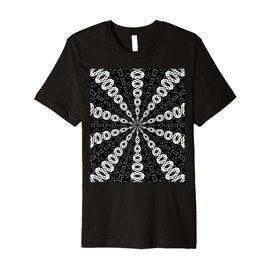 Starlight Speeding Mid-Century Pattern White On Black Premium T-Shirt