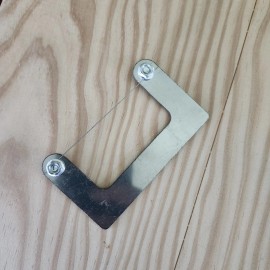 Precision 2" Scroll Wire Saw with Metal Blade – Precision Cutting Tool for Craft, Wood, Pl