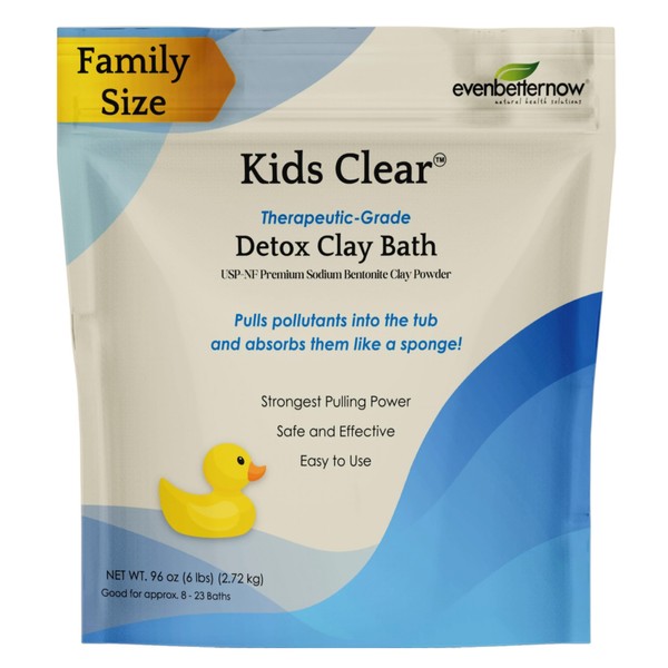 Kids Clear™ Detox Clay Bath, 100% Pure Sodium Bentonite -