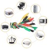 10PCS Alligator Clips Electrical Test Leads, Dual Ended Crocodile Clips