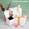 White Gift Boxes 50 Pack 8x8x4 Inches Kraft Small Paper