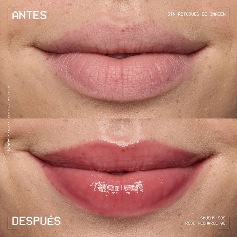 NYX Professional Makeup, Smushy SOS, Mascarilla Hidratante para Labios, Tono