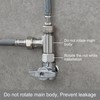 Tecmolog 2 PCS 3/8" Tee Fittings Water Line Splitters Stainless