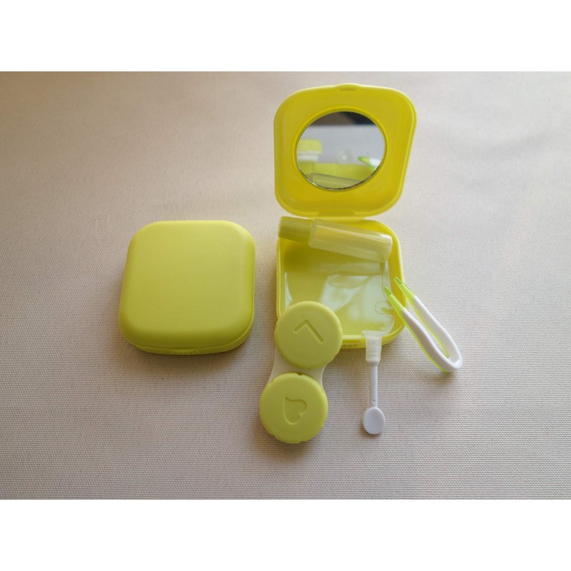 Contact Lens Case, 2 Pack Portable Contact Lens Box Kit