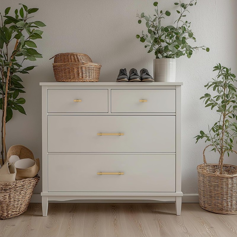 Coinkoly 10 Pack Champagne Bronze Knurled Cabinet Knobs for Dresser