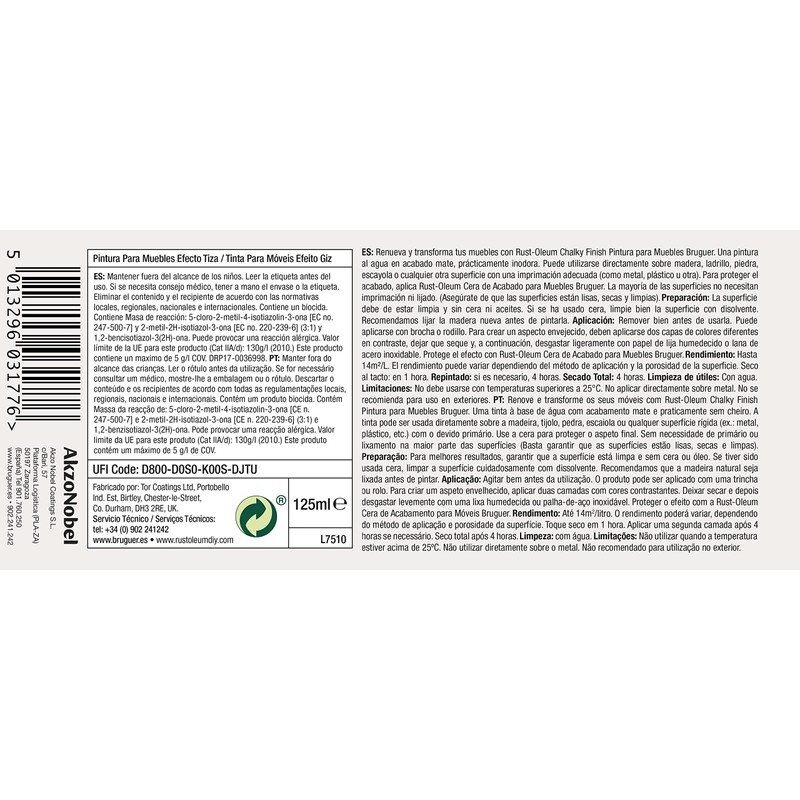 Rust-Oleum 4081508 Paint, Winter Grey, 125 ml