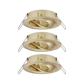 Paulmann 92489 Choose luminaire spot swivelling max. 3x10 watt Ceiling Spotlight Brushed Brass recessed lamp Aluminium