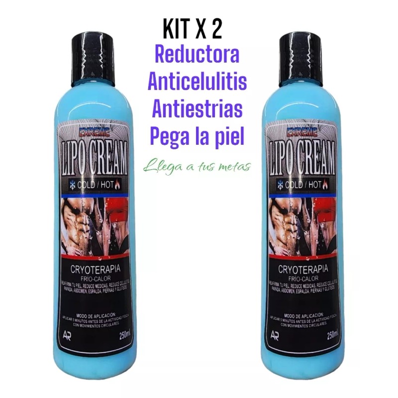 A&R Lipo Cream Cryoterapia Cold Hot Pack X 2 Cremas