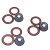 3PCS 19077-53650 15841-53622 15221-94020 Injector Washer Heat Shield Replacement Compatible