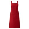 KAZEN APK499-81 Bib Apron, Wine, Free