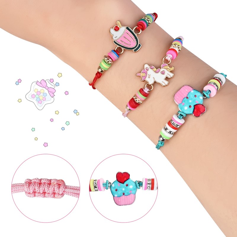faburo Bracciale da ragazza, braccialetto amicizia per bambini, 11.0 centimeters,