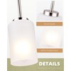 WYNEYET 3 Pack Mini Pendant Light, Brushed Nickel Hanging Ceiling