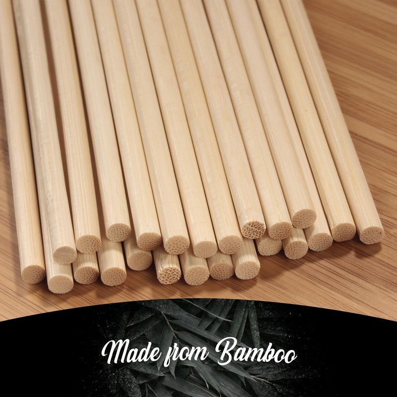 ThinkBamboo Premium 5mm Thick Sharp Point Bamboo Kebab Skewers 10"