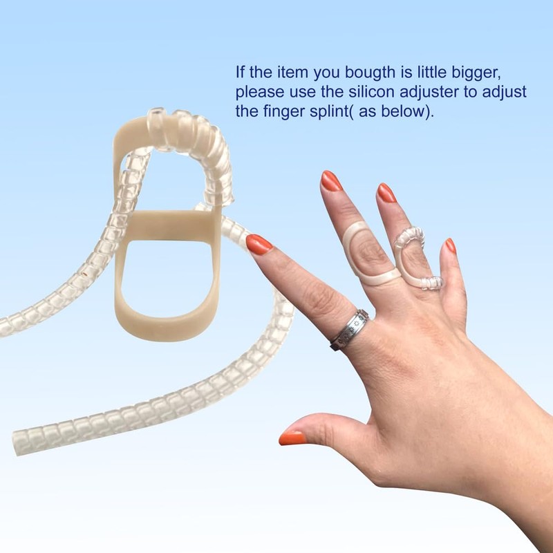 UAKIKAU Oval Finger Splint 6 pcs, Finger Splints for Arthritis,