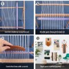 Wooden Weaving Loom Kit, S/M/L with Optional Yarn Bundle