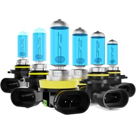 DMEPUGI Headlight Bulbs Fit For Toyota 4Runner 2006-2009, 9005 H11 High Low Beam 9006 Fog Lights Combo, Super Bright 5500K White Light High Performance Halogen Light Bulbs, 6PCS