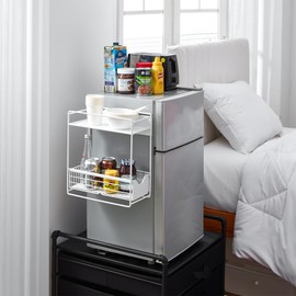 Suprima® Magnetic Fridge Sliding Shelf - White