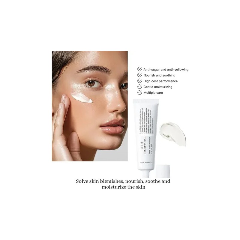 Crema Facial 345 Coreana - Reparadora 50 Ml, 2 Unidades
