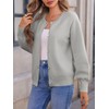 Saodimallsu Womens Button Down Cardigan Sweaters Crew Neck Long Sleeve
