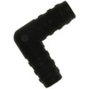 W4 Elbow Hose Connector - Black, 1/2 Inch