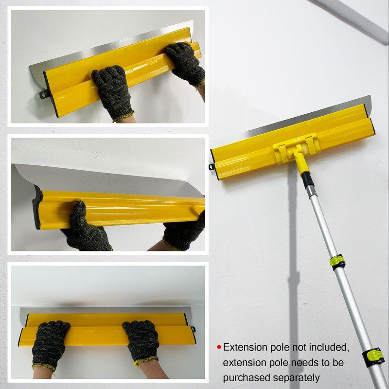 YLTOLOO 16 Inch Drywall Skimming Blade, Precision 0.4mm Stainless Steel