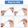 Metal Toothpicks, Pack of 5 Titanium Toothpicks, Reusable, Portable Toothpicks