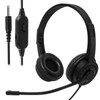 Ladont Wired Headset with Microphone for Computer PC Laptop, 3.5mm