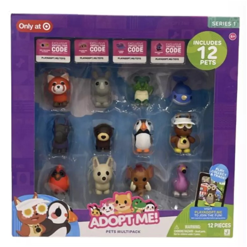Adopt Me Pets Multipack Series 1 Mini Figures 12 Set