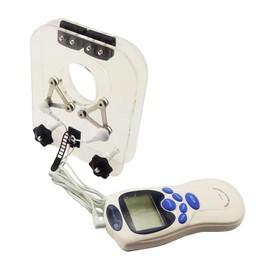 OY Electric Shock Testicle Crusher with Power Box (Color: Clear Size: 40mm/50mm, 45mm/55mm, 50mm/60mm)(L)