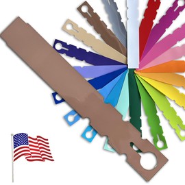 TAGKRAFTERS 7" x 1" Brown - 250 Pcs - Plastic Plant Tags and Labels - Wrap Around Thermal Plastic - Nursery Garden Tree Labels | Made in The USA |