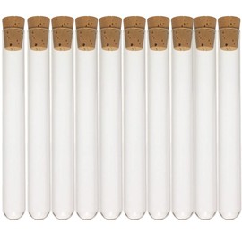 16x125mm Borosilicate Glass Test Tubes with Cork Stoppers, 14ml Vol, Bulk, Karter Scientific 220G1 (Case of 600)