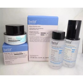 BELIF 2PC FIRST AID 360 EYE CARE MASK 0.84 OZ & 2PC AQUA BOMB MIST 2 OZ 4PC SET
