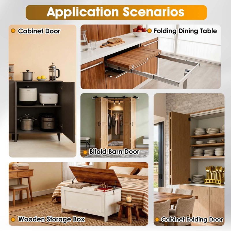Mdkave Invisible Hinges for Cabinet Doors,Completely 180° Hidden Hinges,Concealed Door