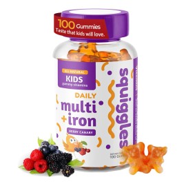 Suplemento multivitamnico en cpsulas con sabor a frutos rojos de Squiggles, 10 055 ml, 100 unidades - Producto Original de Alta Calidad, Entrega Rápid