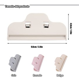 12 Pcs Clip de Sellado de Alimentos, 4'' Clips de Bolsa de Almacenamiento
