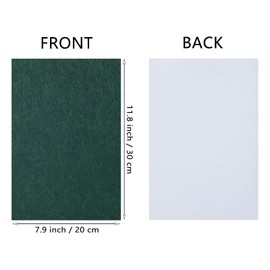Jtnohx Self Adhesive Felt Sheets, 11 Pieces Stiff Sticky Felt, 8"x12" Fabric Square with Adhesive Backing for Crafts, Drawer Liner for Jewelry Box Drawer DIY (Green)