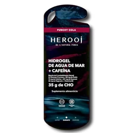 Herooj Hidrogel Energético con Agua de Mar 60gr por stick con Cafeína Vitaminas y Minerales para Energía y Rendimiento Deportivo, Recomendado para durante el ejercicio. (PACK 10, COLA)
