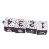 4pcs Baby Cloth Blocks Toy Letters Animals Learning Black White