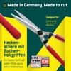 BERGER Professional Hedge Shear, Self-Sharpening 9.45" Steel Blades, Chrome-Plated Wavy