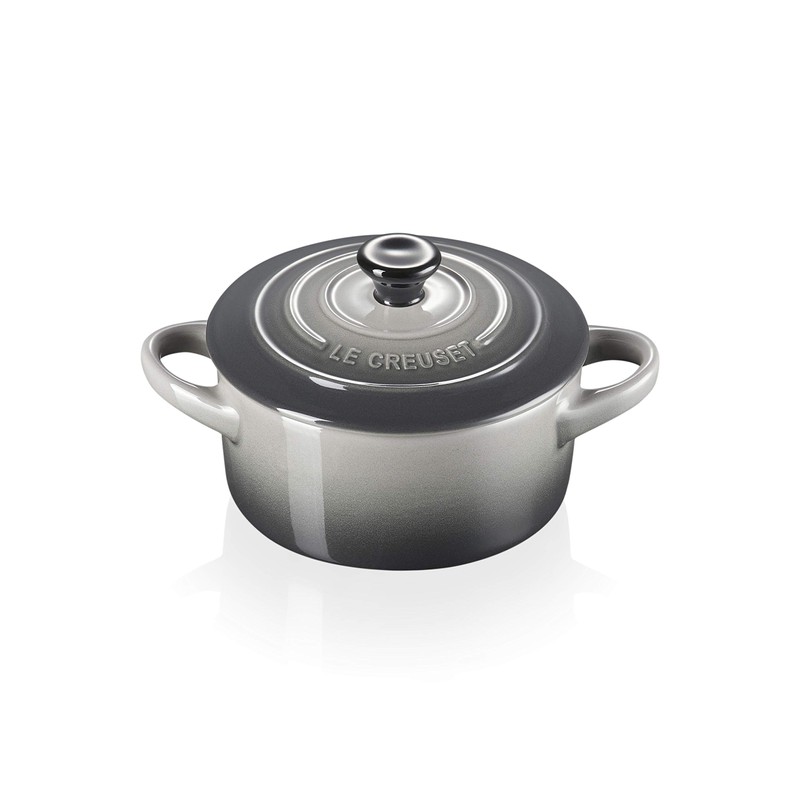 LE CREUSET Stoneware Petite Round Casserole, 0.25 L, Flint, 71901104440100
