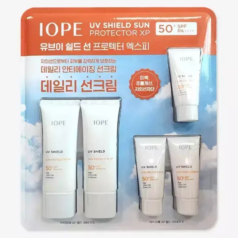 IOPE 아이오페 UV쉴드 선 프로텍터XP 40ml x 2입+20ml x 3입