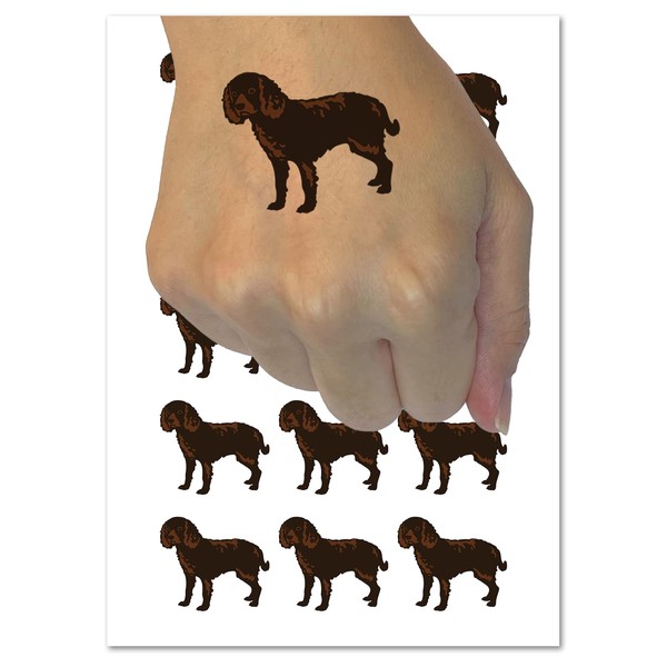 American Water Spaniel Dog Solid Temporary Tattoo Water Resistant Fake
