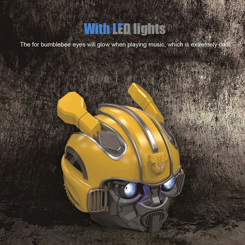 For Bumblebee Cartoon Design Wireless Bluetooth Speaker with TF Slot