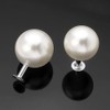 100 Pcs Pearl Rivet Half Hole Faux Pearls Studs Buttons