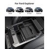 LANGBEAN Double-Layer Center Console Organizer for 2025 2024-2020 Ford Explorer,