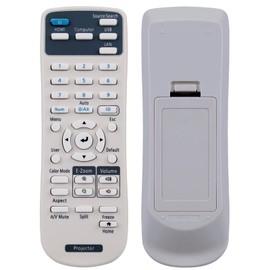 Allimity E10 Replacement Remote fit for Epson Multimedia Projector EB-992F EB-982W EB-972 EB-118 EB-W49 EB-X49 EB-E20 EB-FH52 EB-W52 EB-W51 EB-X51 EB-E10 EB-FH06 EB-W06 EB-X06 EB-E01 EB-X500 EB-E500