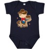 inktastic Cowboy Boy on Pony Baby Bodysuit 12 Months Navy